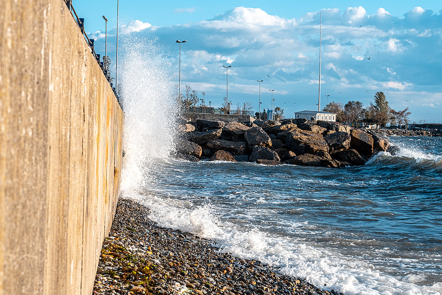 Professional seawall maintenance and repair work